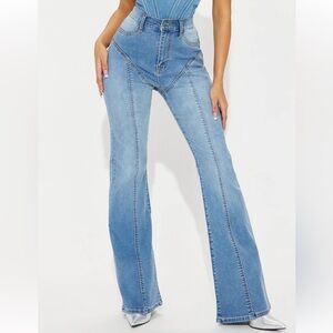 Fashion Nova Stretch Flare Jeans